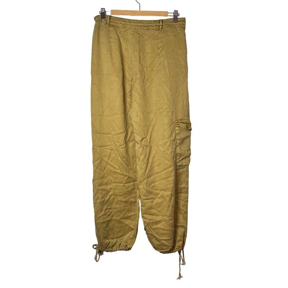 Young Fabulous and Broke Olive Green Adjustable Drawstring Cargo Pants SZ Medium - Picture 5 of 9